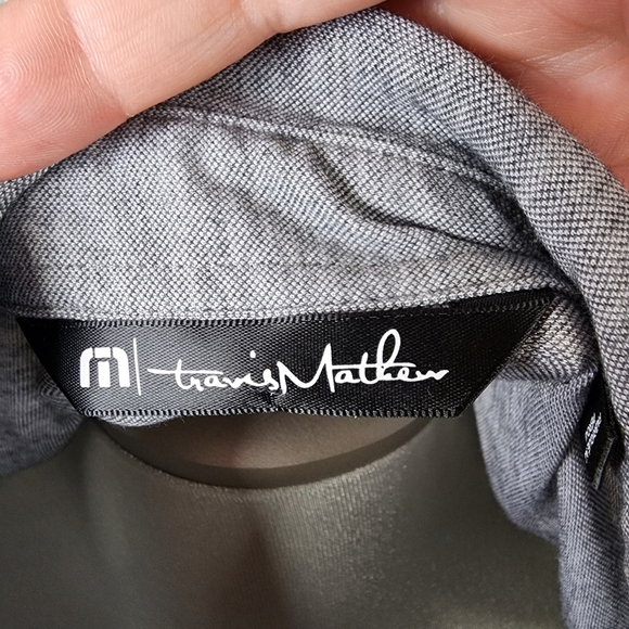 Travis Mathew Ice Breaker Performance Pique Polo Shirt Heather Gray Size - Picture 11 of 15